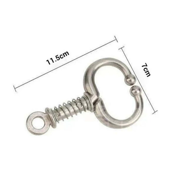 TopLLC Tools,Herramientas Bull Nose Ring Stainless Steel No-Punch Spring Loop Bull Nose Pliers Bull Nose Ring Bull Nose Clip Bull Nose Retainer Bull Nose Traction Buckle snout ring