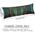 thumbnail image 4 of Vintage Body Pillow Cover 20x54 Pillow Case Teal Green Wood Country Rustic Distressed Retro Barn Wood Cushion Long Pillowcase with Zipper Decorative Soft Large Bedding Pillow Cases for Bedroom,Couch, 4 of 6
