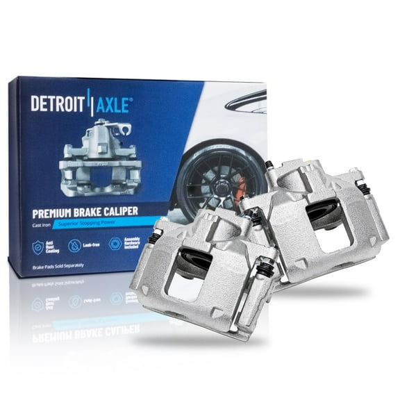 Detroit Axle - Front Disc Brake Calipers w/Bracket Replacement for 2009-2012 Dodge Journey