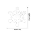 thumbnail image 3 of Decoraciones de Navidad para Árbol Comercio Exterior Decoración de Navidad Agujero de Copo de Nieve Placa de Acrílico Transparente Colgante de Navidad Decoraciones de Navidad, 3 of 6