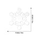 thumbnail image 3 of Decoraciones de Navidad para Árbol Comercio Exterior Decoración de Navidad Agujero de Copo de Nieve Placa de Acrílico Transparente Colgante de Navidad Decoraciones de Navidad, 3 of 6