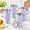 Pale Purple-4 Pack, variant on 20oz Stainless Steel Tumbler 6 Pack, Maya Blue Matcha Light Purple Pink Yellow Sky Blue, with Handle and Lid