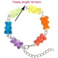 thumbnail image 2 of Collier Ours en Gélatine Mignon 7 Couleurs Pendentif en Résine Coloré pour Femmes Filles, 2 of 6
