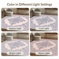 thumbnail image 7 of ODIKA Medallion With Distressed Damask Scroll Border Vintage Floral Refined Structured Stain Resistant Flatwoven for Entryway, Kitchen, Mudroom, 7 of 7