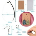 thumbnail image 4 of Sublimation Blank Earrings Unfinished Teardrop Heat Transfer Earring Pendant with Earring Hooks and Jump Ring 250 Pieces, 4 of 9