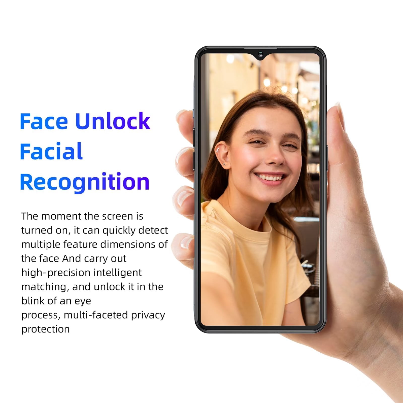 XGODY 4G T-Mobile Unlocked Cell Phones, 6.6" 15MP Unlocked Android Phones,16GB Dual Sim Smartphone,Black
