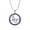 Blue, variant on cocojewelry Number One MOM Circle of Love Pendant Necklace Mother's Day Gift