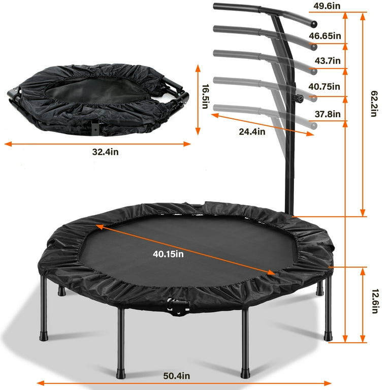 Gartio 50 exercise trampoline rebounder hotsell
