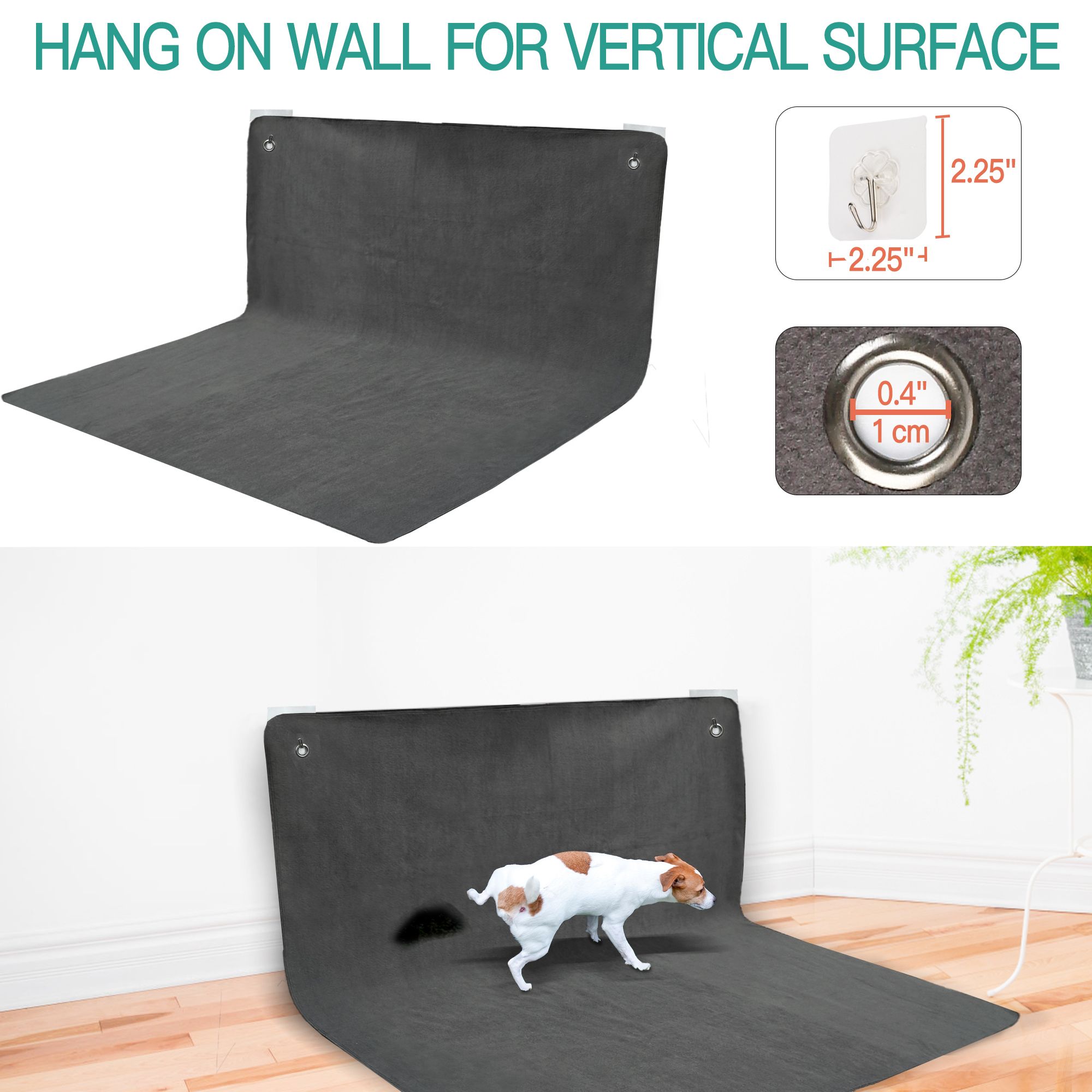 Prime Pets Reusable Extra Large Dog Pee Pad, 54x54 Inch, Non-Slip photo 3