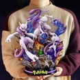 thumbnail image 1 of Figura de evolución de Pokémon Mewtwo Charizard Dragonite Blastoise Venusaur Gengar luz LED figura de Anime estatua de PVC modelo juguete para regalozhangyuxiang zhangyuxiang unisex, 1 of 1