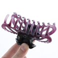 thumbnail image 4 of Pinza de Garra Grande para El Cabello de s Mujeres Fuerte Pinza de Cabello Stying, Paquete de 2 Púrpura Macarena Garra de pelo grande para mujer, 4 of 8