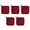 Burgundy, variant on Extra Thick Cotton Potholders, Machine Washable, Heat Resistant, Cooking, Baking
