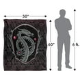 thumbnail image 5 of House of The Dragon Blanket, 50"x60" Dragon Frame Silky Touch Sherpa Back Super Soft Throw Blanket, 5 of 5