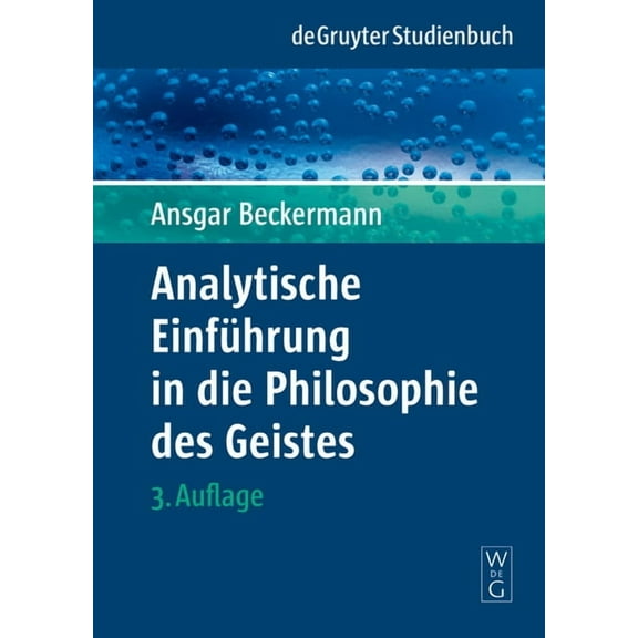 de Gruyter Studienbuch: Analytische Einführung in die Philosophie des Geistes (Hardcover)