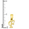 thumbnail image 5 of Golden Fire Solid 14k Gold Initial Pendant - Personalized Jewelry for Women, 5 of 6