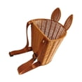 thumbnail image 4 of Cesta de mochila de ratán de imitación para granja, camping, pesca, cesta de frutas, regalo para niños conejo, 4 of 9
