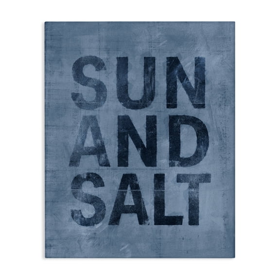 Stupell Industries Industrial Sun & Salt Phrase Canvas Art, 16 x 20, by Victoria Barnes