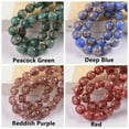 thumbnail image 5 of U8MO 10pcs 8mm 10mm 12mm Round Foil Opaque Handmade Lampwork Glass Loose Beads DIY-10mm-Lake Blue, 5 of 7