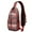 Red Christmas Deer, variant on Sling Backpack,Red Christmas Deer and Tree Pattern Crossbody Bag with Water Bottle Holder,Waterproof Sling Bag for Men/Women with Chest Phone Holder for Hiking,Travel