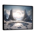 thumbnail image 2 of Designart "Cosmic Gateway Surreal Galaxy I" Landscapes Framed Wall Art - Traditional White Surrealism Landscape Living Room Framed Canvas Art, 2 of 6
