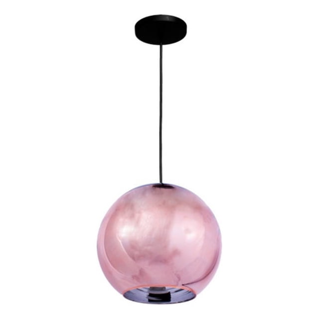 Candil Lámpara Techo Vidrio Soplado Cobre 40cm Cromo Maxxi Maxxi MX-CL8041