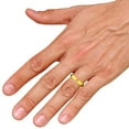 thumbnail image 3 of SuperJeweler Mens 4mm Yellow Gold Polished Titanium Ring Wedding Band, Size 11.5 for Men, 3 of 6