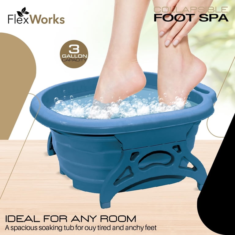Foldable Footbath Massage Bucket Collapsible Home Spa Pedicure