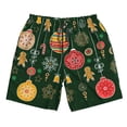 thumbnail image 3 of Uemuo Christmas Pattern Men's Swim Trunks Hawaiian Beach Bathing Suit Swimsuits Beach Quick-Dry Shorts with Pockets-3X-Large, 3 of 9