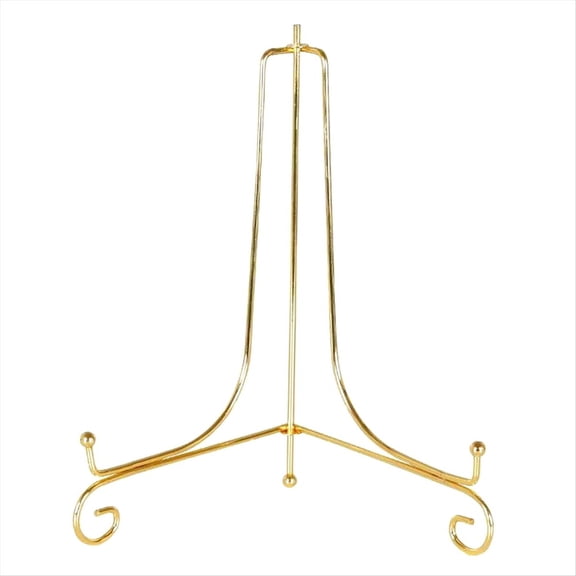 Gold Display Stand Craft Bracket Book Holder Photo Pedestal Bowl Dish Frame Picture Plate Rack Easel Storage Decor-12cm
