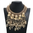 thumbnail image 5 of Dongrere Halloween Jewelry for Her Halloween Skull Tassel Necklace Personalized Gifts for Birthday& Festivals Collarbone Chain for Halloween, 5 of 9