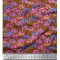 thumbnail image 1 of Soimoi Georgette Viscose Fabric Periwinkle Floral Fabric Prints By Yard 42 Inch Wide, 1 of 1