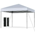 thumbnail image 1 of Costway 10 X 10 FT Pop up Canopy Tent with Portable Carrying Bag 8 Stakes 4 Wind Ropes, 1 of 10