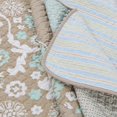 thumbnail image 3 of Comforter Set Queen Size  3-Piece Coverlet Set for Night Sleep  Bedding Quilt with Green Yellow Blue Plaid Striped Real Patchwork, 3 of 4