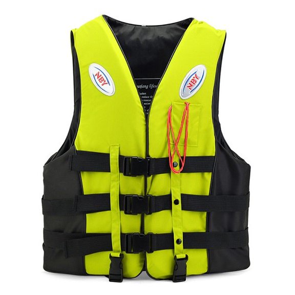 Children Adult Professional Life Vest Reflective Adjustable Waistcoat Jacket With Whistle For Swimming