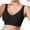 🔥 Black, variant on No Underwire Comfortable Sostenes Para Mujer Sin Varillas Adjustable Wide-Strap Wireless Comfort Bra Solid Color Chest Cushion Removable Pads Seamless Breathable Stretch Fabric Anti-Slip