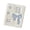 blue, variant on 6 Rings Binder 6 Hole Pre-punched Photo Binder Sleeve 4 Pocket for Photo Album