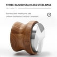 thumbnail image 4 of Abbracc Espresso Tamper Set Coffee Powder Hammer 51/53mm Option Stainless Steel Base Non 51mm, 4 of 9