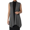 thumbnail image 1 of TheMogan Gilets Longs pour Femmes Sans Manches Légers Cardigan Ouvert, 1 of 7