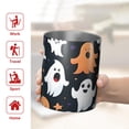 thumbnail image 5 of 12oz Coffee Tumblers Colorful Halloween Ghosts Pattern Stainless Steel Vacuum Insulated Travel Tumbler Coffee Cups Mug with Lid and Straw with Cleaning Brush for Cold & Hot Drinks, 5 of 5