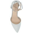 thumbnail image 5 of Journee Womens Luela Pointed Toe Mid Heel Evening Pumps, 5 of 10