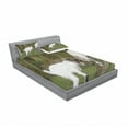 thumbnail image 3 of Ambesonne Animal Fitted Sheet & Pillow Sham Set, Farm Life with Goats, Twin, White Green, 3 of 3