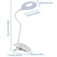 thumbnail image 2 of Zshan Lampe de Bureau à Pince Rechargeable LED pour Lecture Étude Éclairage, Lampe LED à Pince, Lumière LED, 2 of 8