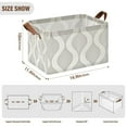 thumbnail image 7 of Yayeee Foldable Storage Basket for Shelves with Handles Set of 2 Waterproof Cloth Bins, Light Gray Pattern, 7 of 7