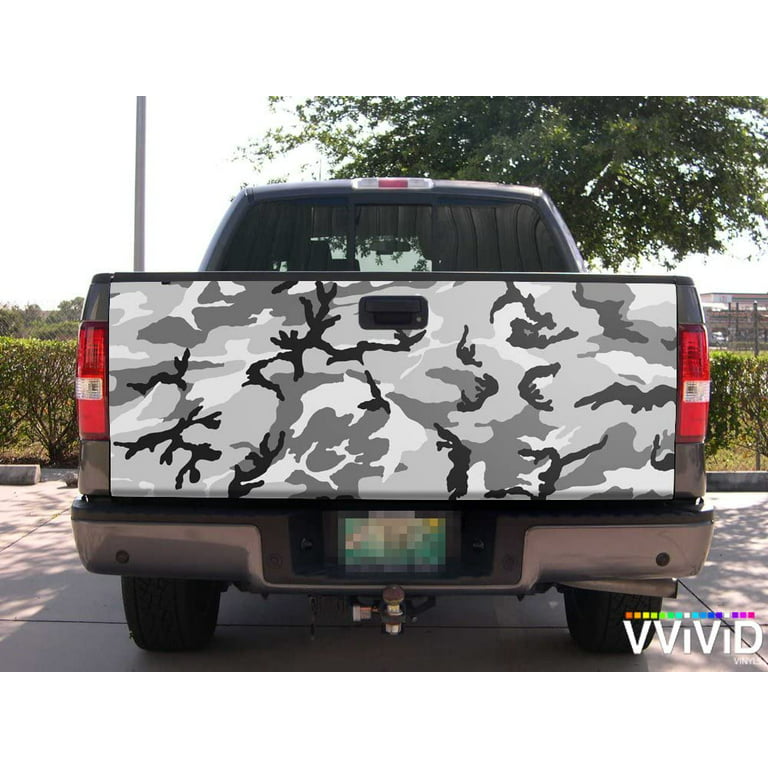  VViViD Vinyl Camouflage Pattern Wrap Air-Release Adhesive Film  Sheets (1ft x 5ft, Snow Camo) : Automotive