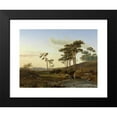 thumbnail image 2 of Cornelis Lieste 14x12 Black Modern Framed Museum Art Print Titled - Evening Mood with Herder (C. 1855), 2 of 5
