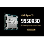AMD Ryzen 9 9950X3D - Ryzen 9 9000 Series Granite Ridge (Zen 5) 16-Core 4.3 GHz Socket AM5 170W AMD Radeon Graphics Desktop CPU Processor - 100-100000719WOF