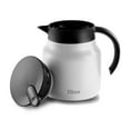thumbnail image 3 of Tiken Coffee Server, 800ML (27 Oz) Thermal Coffee Carafe, Stainless Steel Insulated Vacuum Coffee Carafes For Keeping Hot - White, 3 of 6