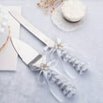 thumbnail image 2 of RONYOUNG 2-Piece Stainless Steel Cake Serving Set with Lace-Wrapped Acrylic Handles, 2 of 5