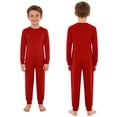 thumbnail image 1 of Aislor Vêtements Adaptatifs pour Enfants à Besoins Spéciaux Combinaisons en Coton à Manches Longues Anti-Rayures avec Fermeture Éclair Arrière Combinaisons Rouges 10, 1 of 6