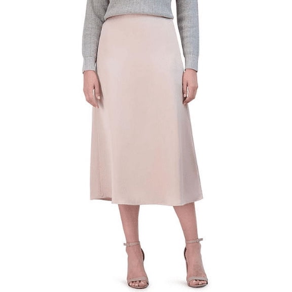 French Connection Women's Satin Skirt Mushroom XS